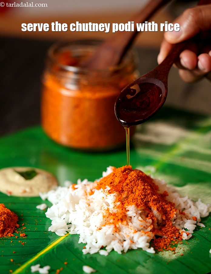 Step 31 – Add ghee and mix with the rice.&nbsp;This is how you serve chutney podi with ghee. …
