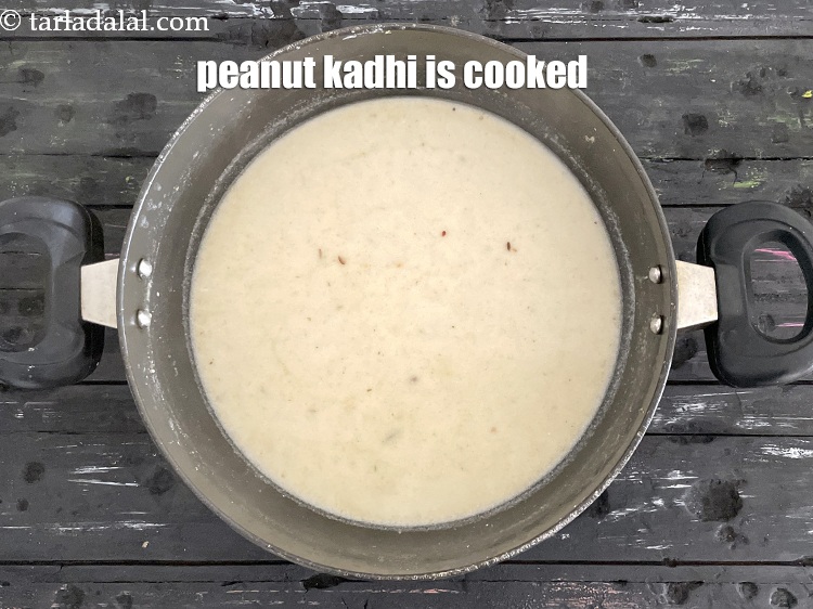 Step 30 – <p>Peanut kadhi is cooked.</p>