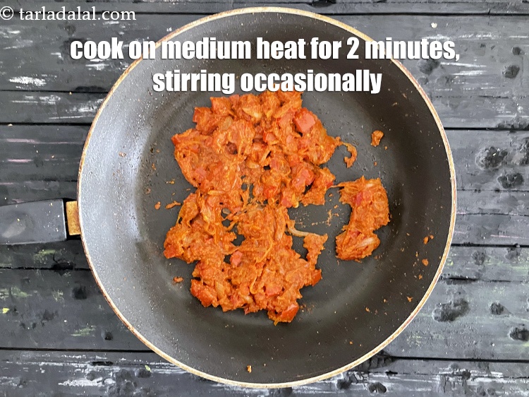 Step 35 – Cook on a medium flame for 2 minutes, while stirring occasionally.