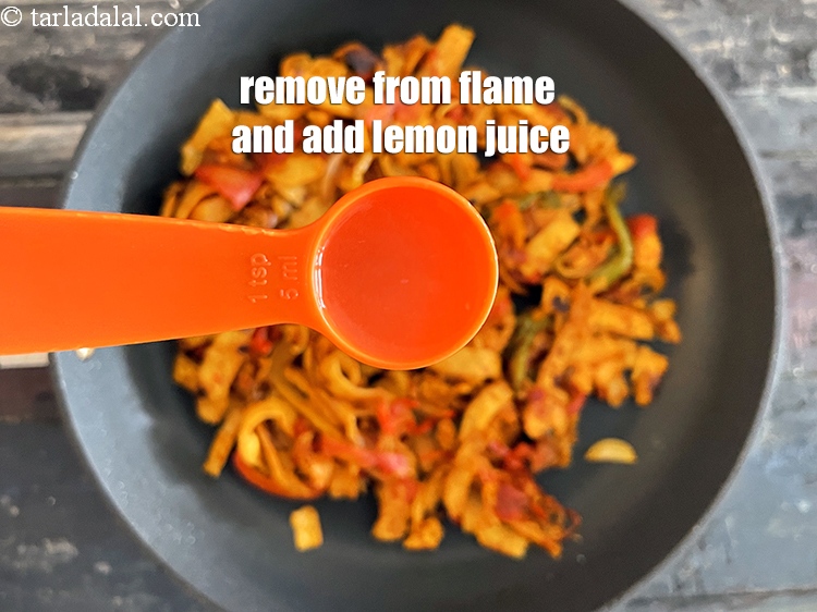 Step 27 – <html><head></head><body><p>Remove from the flame and add&nbsp;2 tsp&nbsp;<a href="glossary-lemon-juice-numbi-ka-ras-nimbu-ka-juice-471i">lemon juice</a>.</p></body></html>