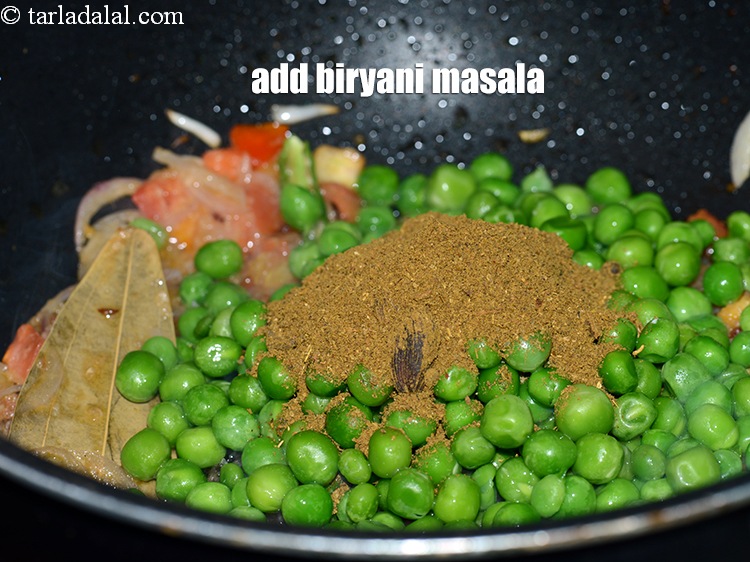 Step 27 – Add 1 tbsp <a href="https://www.tarladalal.com/biryani-masala-42034r">biryani masala</a>.