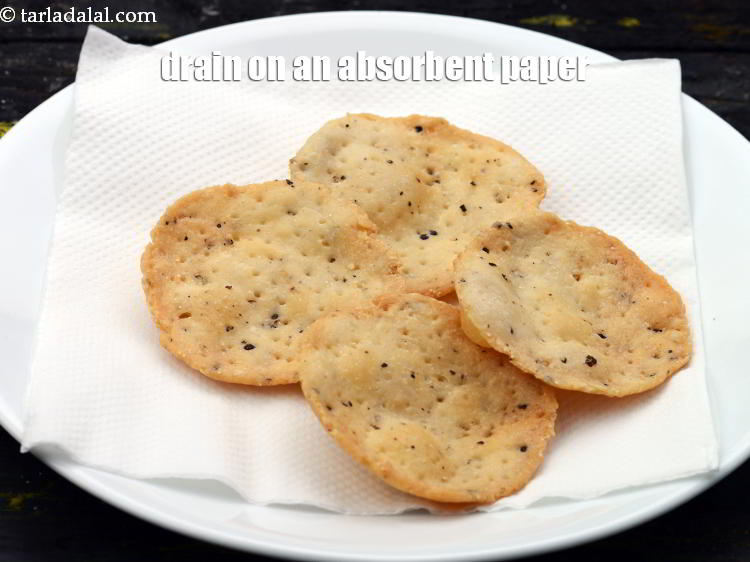 Step 29 – Drain on an absorbent paper.