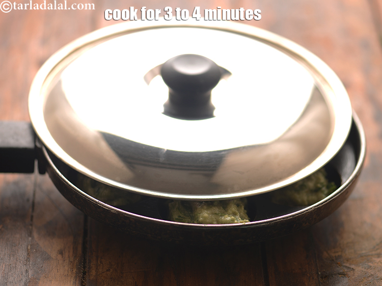 Step 36 – Cover with a lid and cook them on a slow flame till they turn golden …