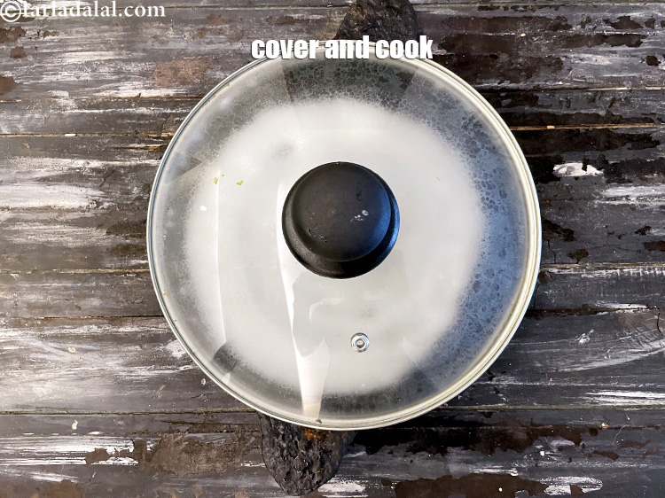 Step 34 – Cover and cook for 30 seconds to 1 minute.