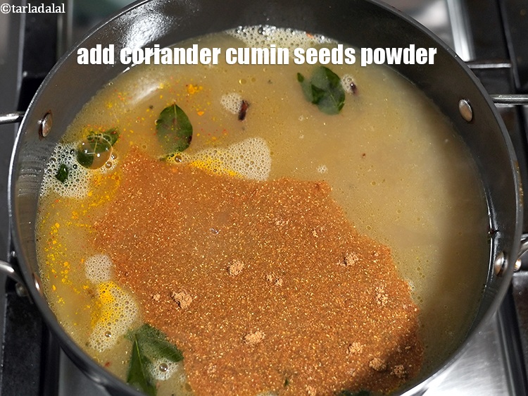 Step 29 – Add 1 tsp coriander cumin seeds powder.