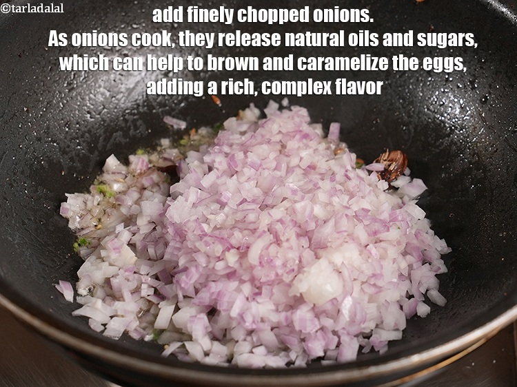Step 28 – Add 1 cup finely <a href="https://www.tarladalal.com/glossary-chopped-onions-722i">chopped onions</a>. As onions cook, they release natural oils and …