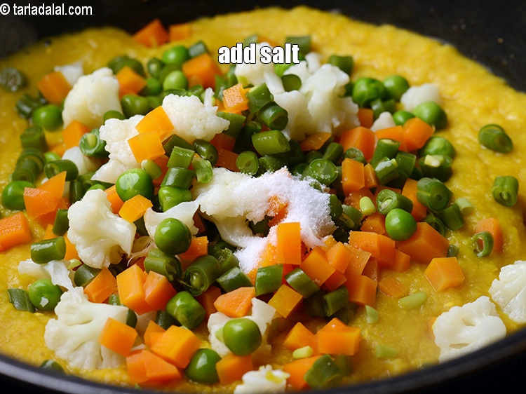 स्टेप 29 – स्वादानुसार नमक डालें।