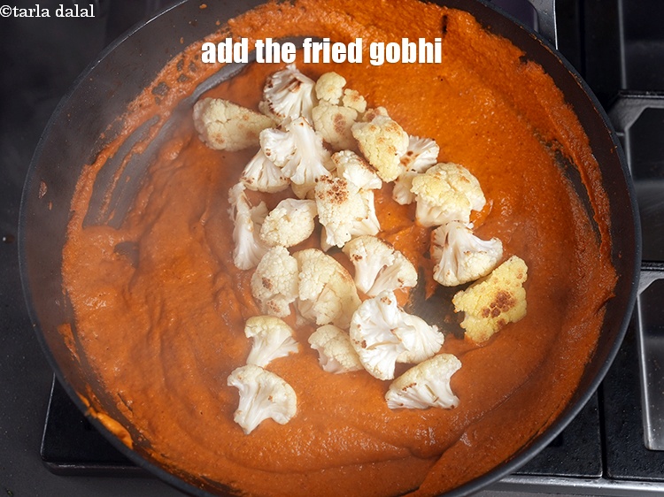 Step 29 – Add the fried gobhi.&nbsp;