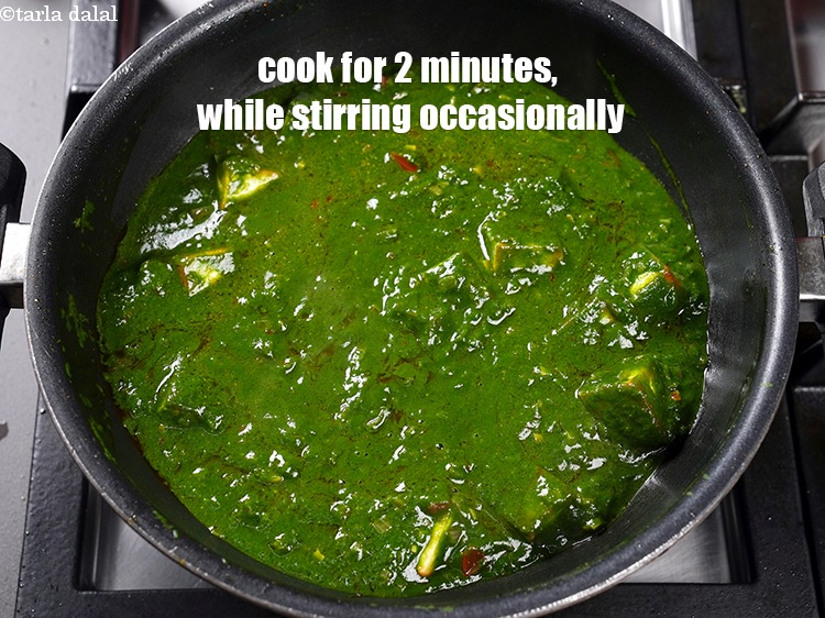 Step 32 – Mix well and cook on medium flame for 2 minutes, while stirring occasionally.