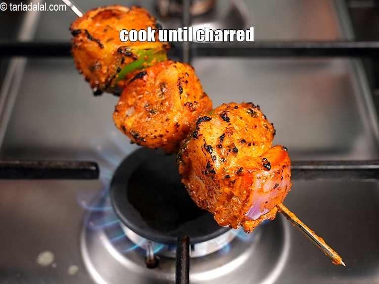 Step 29 – Cook until they get charred evenly.