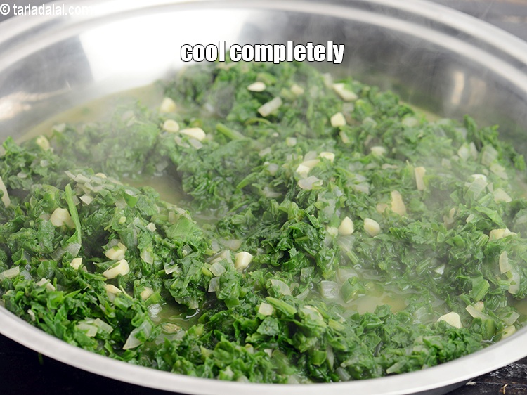 Step 29 – Allow the mixture to cool completely in a big thali.