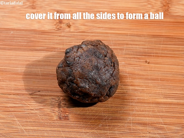 Step 28 – Cover it from all the sides to form a ball and slightly flatten it.
