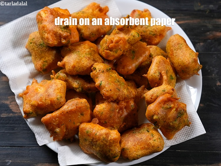 Step 28 – Drain on an absorbent paper.