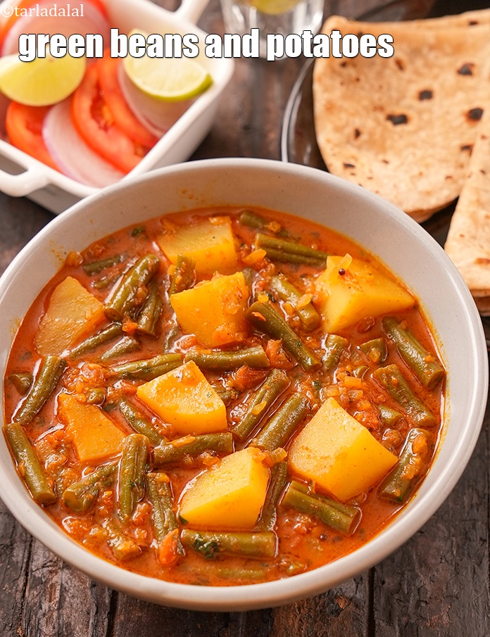 Step 28 – Serve<strong> aloo beans sabzi recipe | potato and French beans curry | French beans aloo …