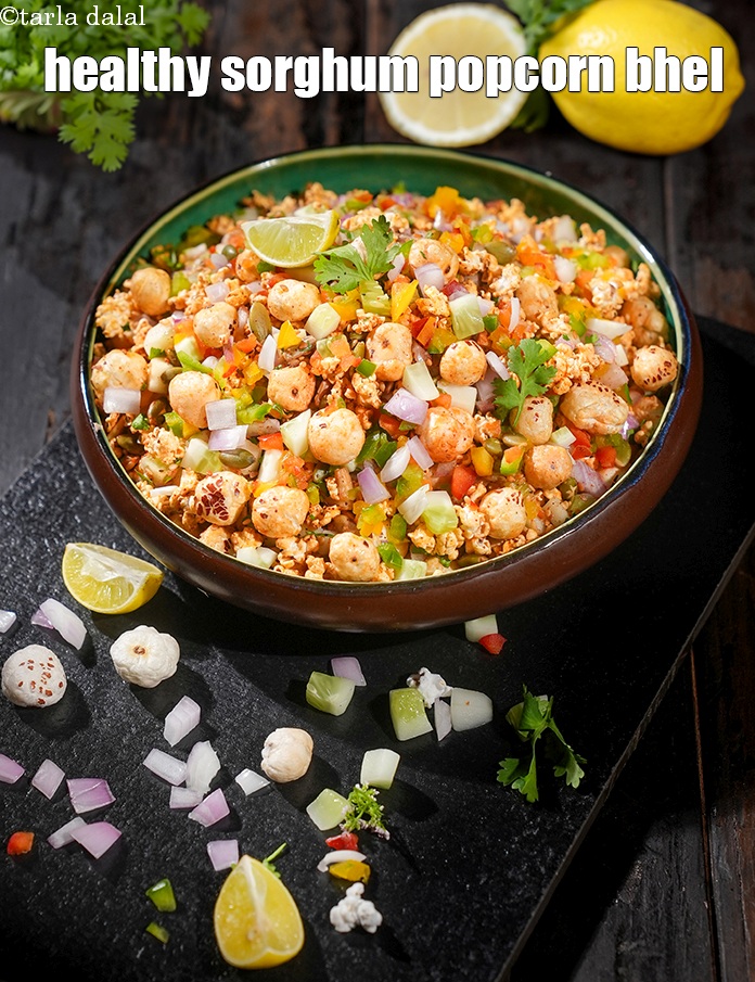 Step 28 – Serve <strong>jowar bhel</strong> immediately.