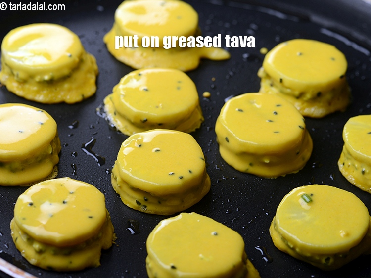 Step 29 – Put on greased tava.&nbsp;