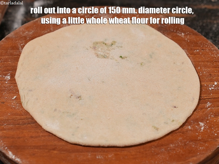 Step 28 – Again, roll out into a circle of 150 mm. (6 inch) diameter circle, using a …