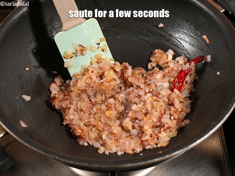 Step 28 – Saute for a few seconds.