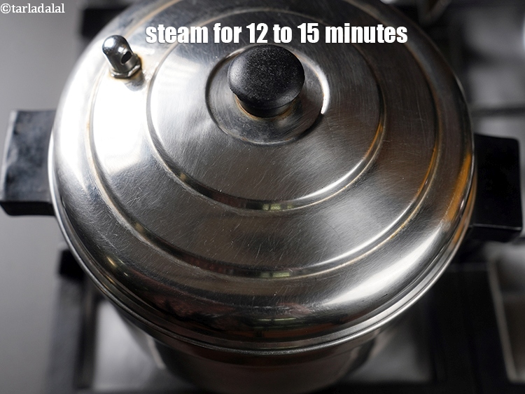 Step 28 – Steam in the steamer for 12 to 15 minutes or until done.
