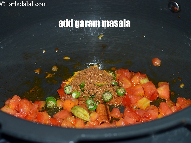Step 29 – Add &frac14; tsp <a href="https://www.tarladalal.com/glossary-garam-masala-296i">garam masala</a>.
