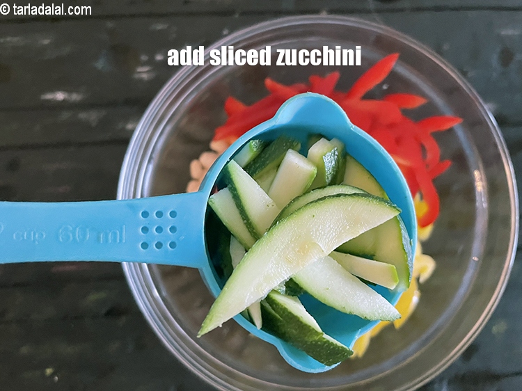 Step 28 – Add&nbsp;<meta charset="UTF-8" /><strong>1/2&nbsp;cup</strong>&nbsp;<a href="glossary-sliced-zucchini-769i">sliced zucchini</a>&nbsp;(unpeeled).