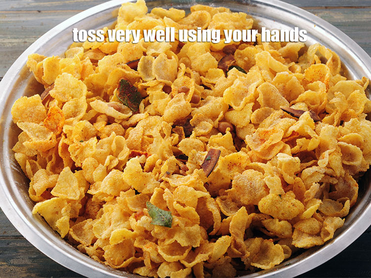 Step 31 – Toss very well using your hands.