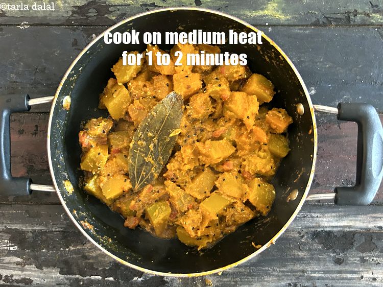 Step 28 – Cook on medium heat for 1 to 2 minutes.