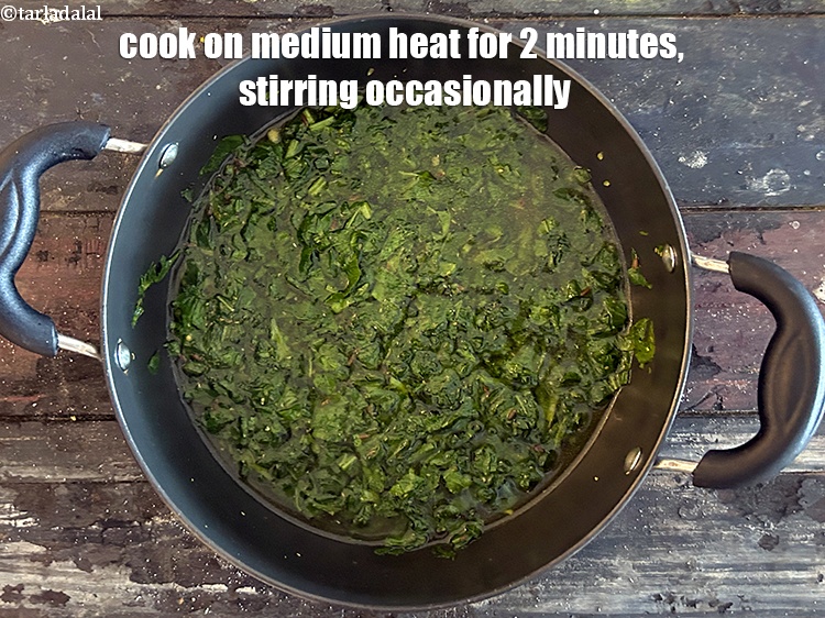 Step 39 – Cook on a medium flame for 2 minutes, while stirring occasionally.