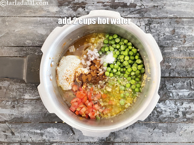 Step 48 – Add 2&nbsp;cups of hot water.