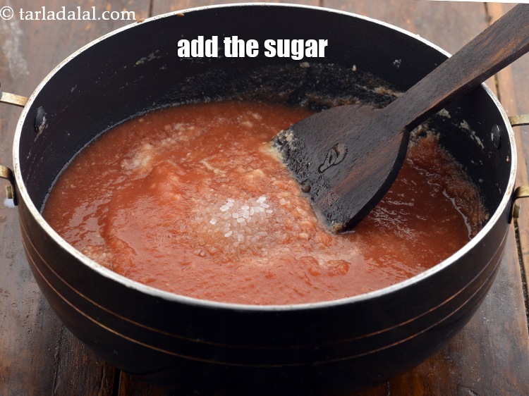Step 26 – Add the sugar.