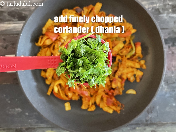 Step 28 – <html><head><meta charset="UTF-8"> </head><body><p>Add 4&nbsp;tbsp&nbsp;finely&nbsp;<a href="glossary-chopped-coriander-783i">chopped coriander (dhania)</a>.</p></body></html>