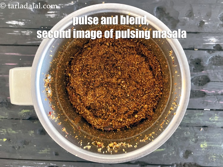 Step 28 – Second image of pulsing masala.&nbsp;