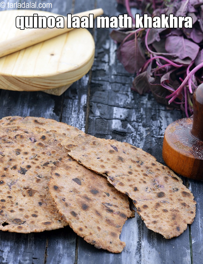 Step 29 – Serve <meta charset="UTF-8" /><strong>quinoa red chawli leaves khakhra | quinoa laal math&nbsp;khakhra | healthy&nbsp;red amaranth&nbsp;leaves …