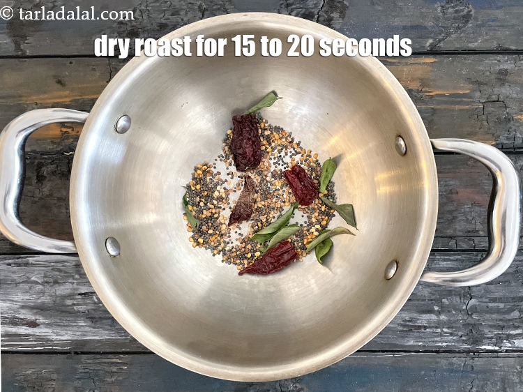 Step 28 – Dry roast them for 15 to 20 seconds.