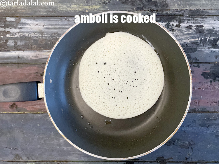 Step 35 – Your amboli is cooked.