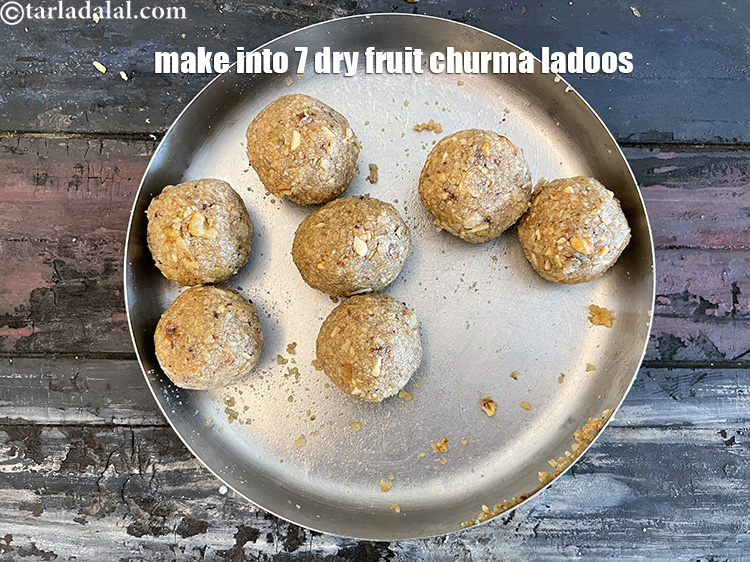 Step 37 – Make into 7 ladoos.