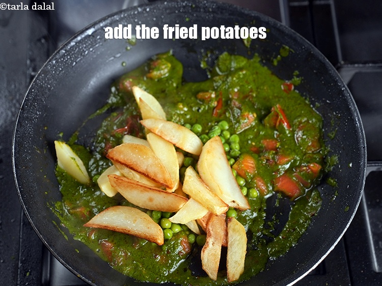 Step 29 – Add the fried potatoes.