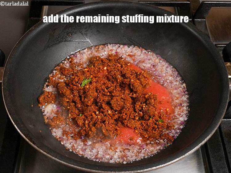 Step 29 – Add the remaining stuffing mixture.