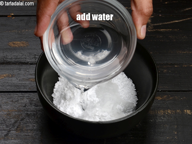 Step 34 – Add &frac14; cup water.