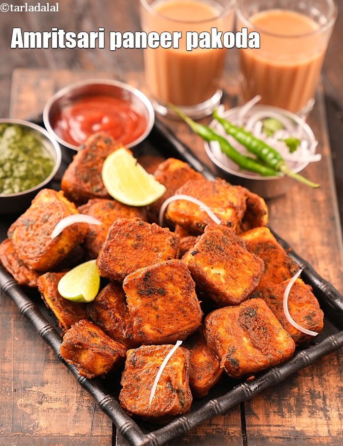 Step 28 – Serve <strong>paneer amritsari tikka recipe&nbsp;|&nbsp;Amritsari paneer pakoda&nbsp;|&nbsp;paneer tikka pakoda&nbsp;|&nbsp;</strong>immediately.