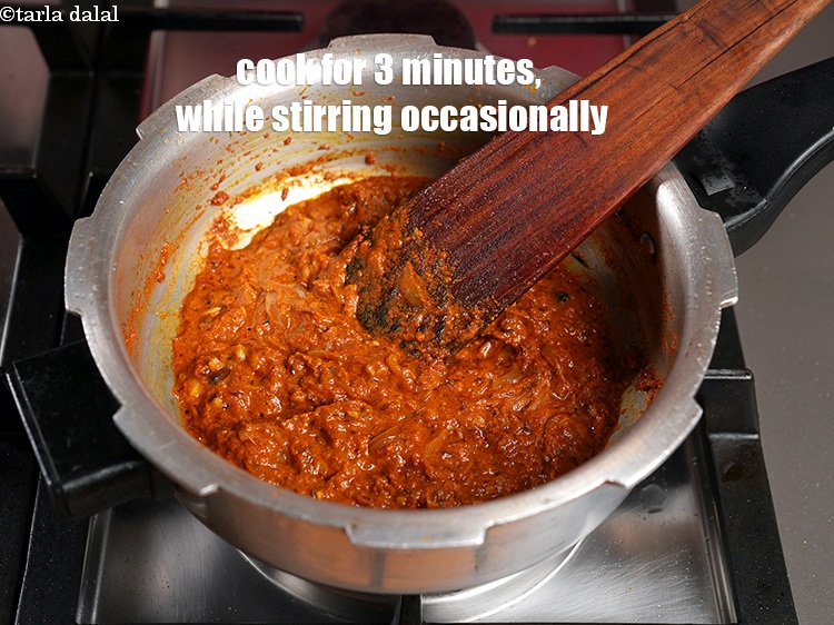 Step 29 – Mix well and cook on a medium flame for 3 minutes, while stirring occasionally.