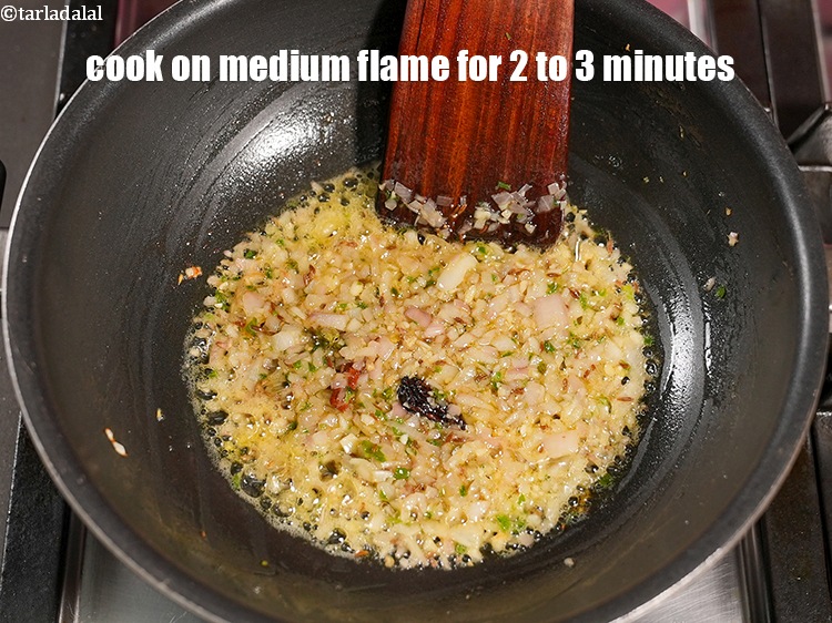 Step 29 – Cook on medium flame for 2 to 3 minutes, while stirring occasionally.