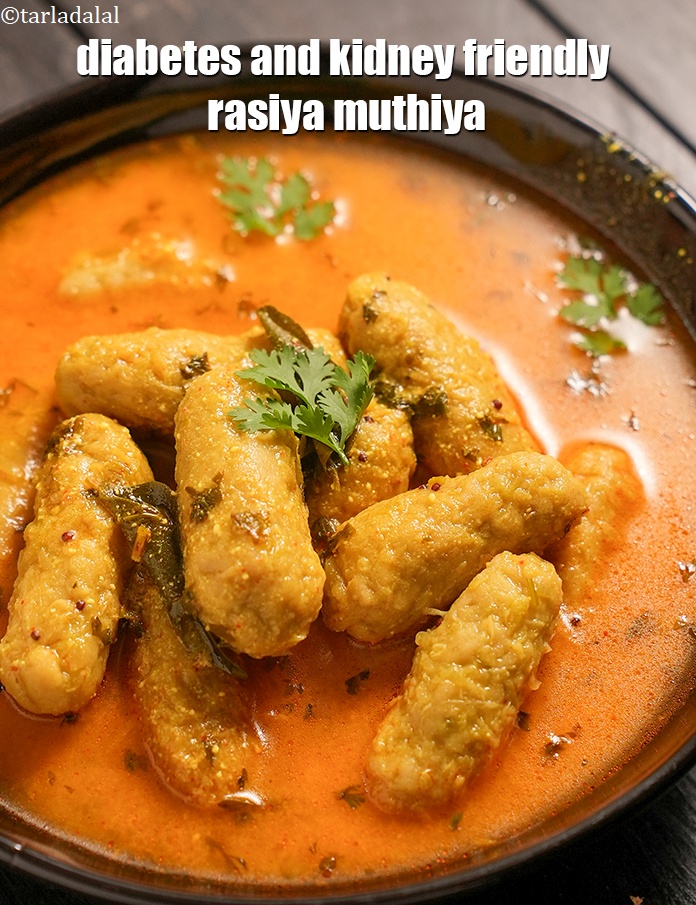 Step 29 – Serve <strong>doodhi na rasawala muthia recipe | diabetes and kidney friendly rasiya muthiya | healthy …