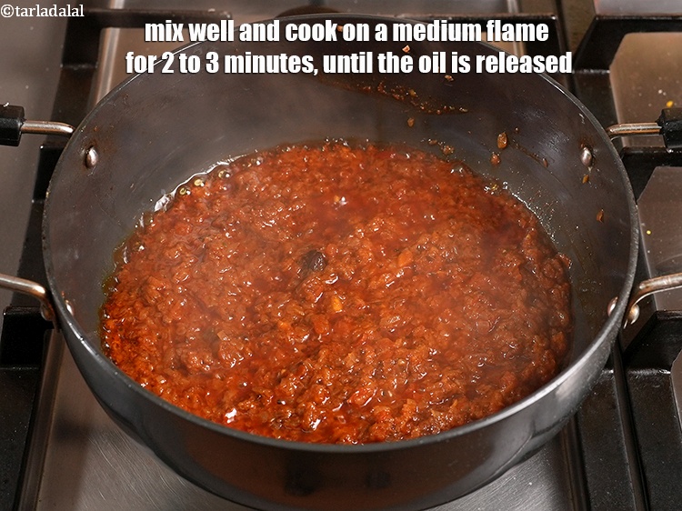 Step 29 – Mix well and cook on a medium flame for 2 to 3 minutes, until the …