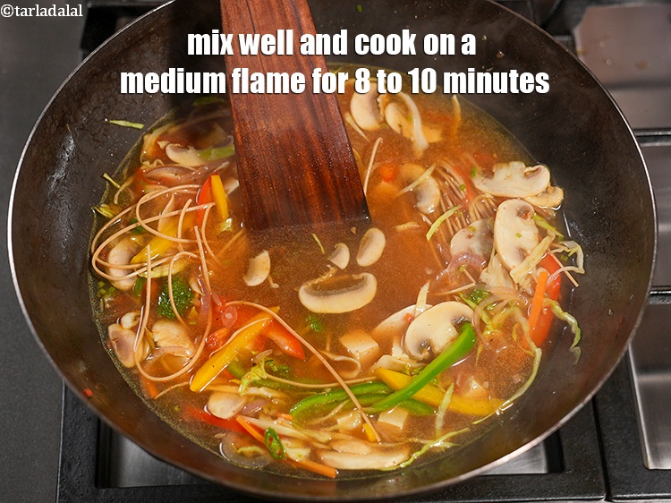 Step 32 – Mix well and cook on a medium flame for 8 to 10 minutes.