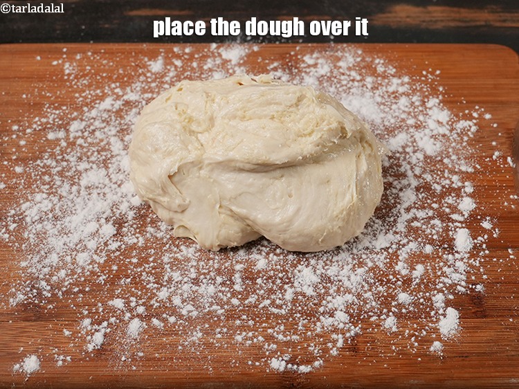 Step 30 – Place the dough over it.