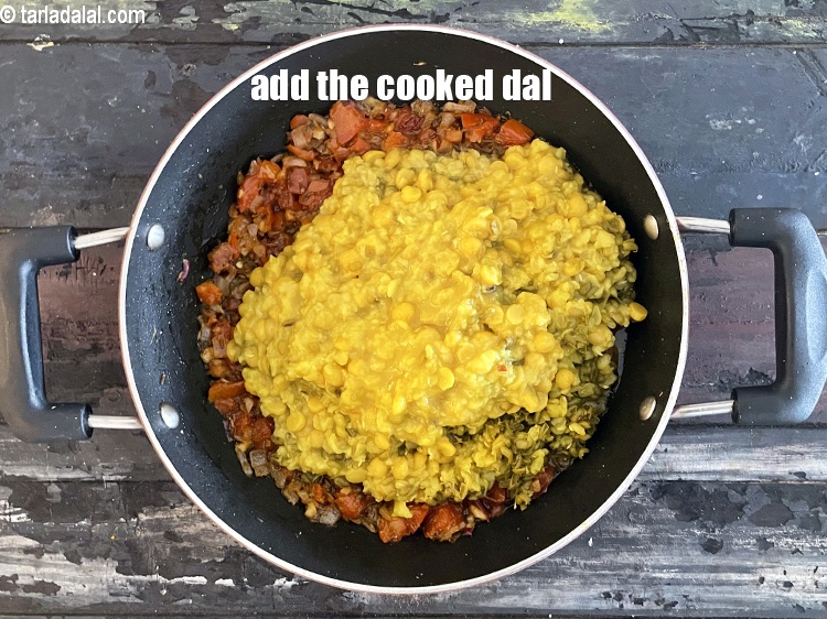 Step 29 – Add the cooked dal.