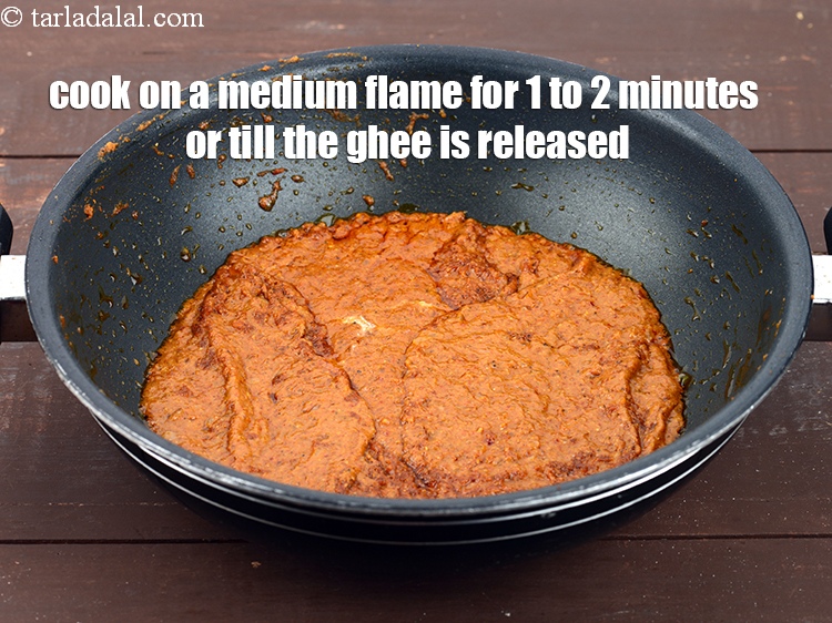Step 30 – Cook on medium flame for 1 to 2 minutes or till the ghee is released, …