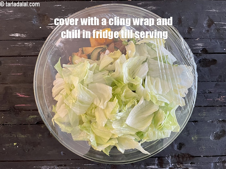 Step 35 – Cover with a cling wrap and chill in the fridge till serving.