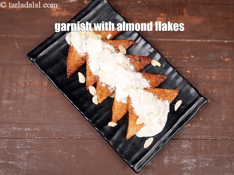 Step 30 – Garnish with some almond flakes.